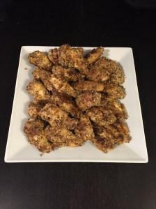 Almond-Flax Crusted Chicken Wings 